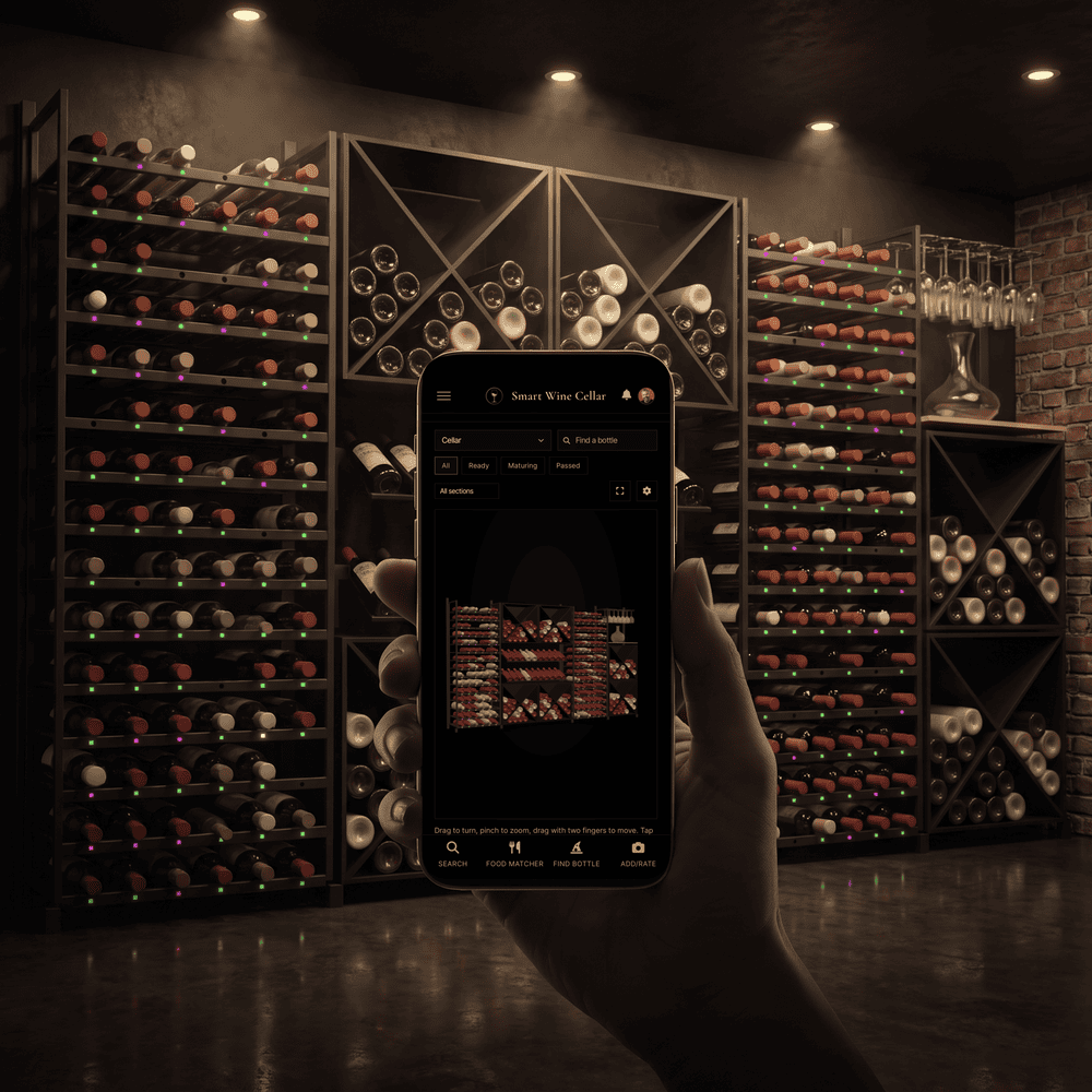 3D Wine Rack in Smart Wine Cellar