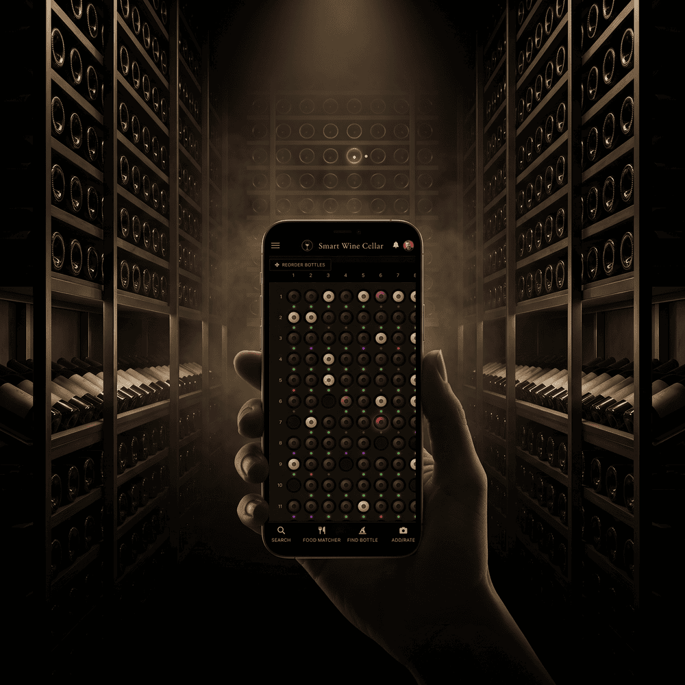 Virtual Wine Rack in Smart Wine Cellar